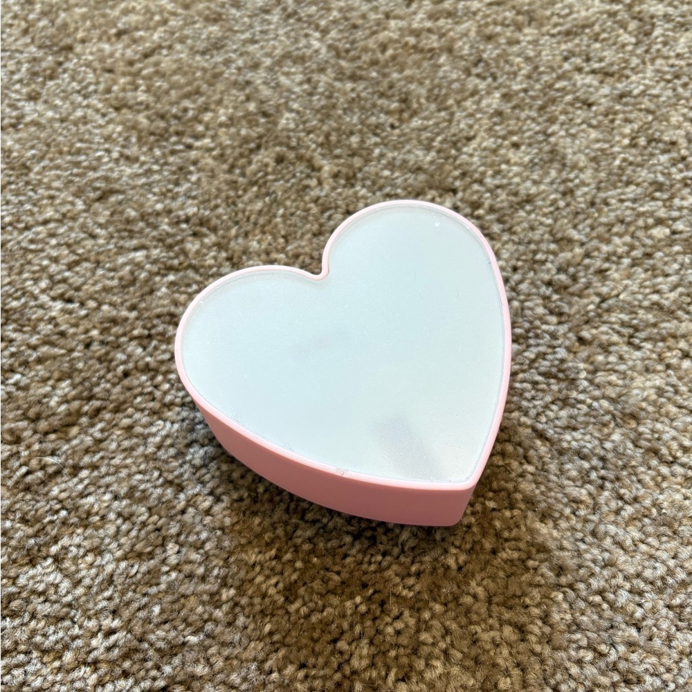 Heart-Shaped Pink and White Shaver